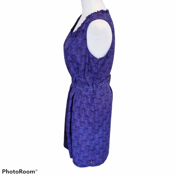 Scotch & Soda Purple Patterned Belted Dress, Sz S - Picture 3 of 6